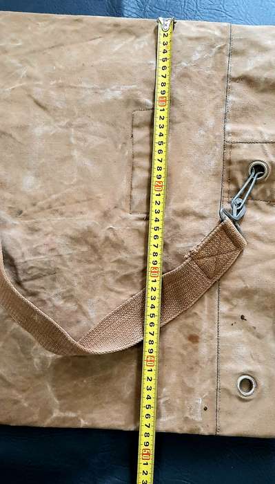 Border War: 1970s SADF Nat. Service Webbing Duffle Bag w/ Strap (Troop Inscribed).