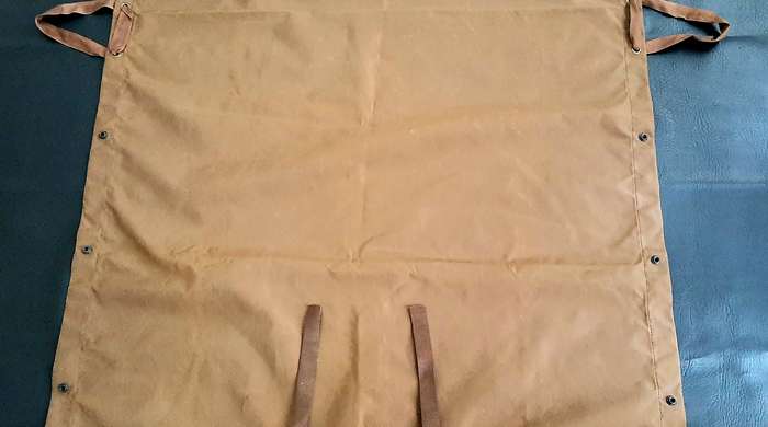Border War 1970s : SADF Nutria Nat. Service Nylon Groundsheet/ Shelter #2 ( 1.8m x 0.5m ).