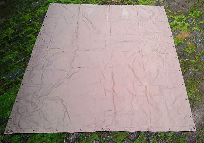 Border War 1970s SADF: Nutria Unissued Nylon 2-Man Groundsheet/ Shelter (2.2 m x 1.75m)