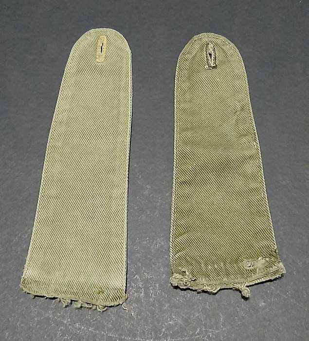 Rhodesian Bush War: 1960s Green Variegated Army Uniform Rank Epaulettes (x 2 Pcs).