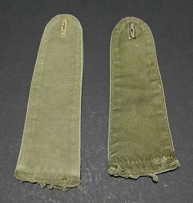 Rhodesian Bush War: 1960s Green Variegated Army Uniform Rank Epaulettes (x 2 Pcs).