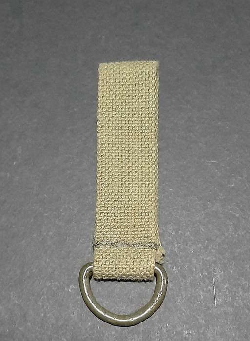Rhodesian Bush War: 1970s Green Patt.69 Webbing Utility Strap w/ D-Ring (UNUSED).