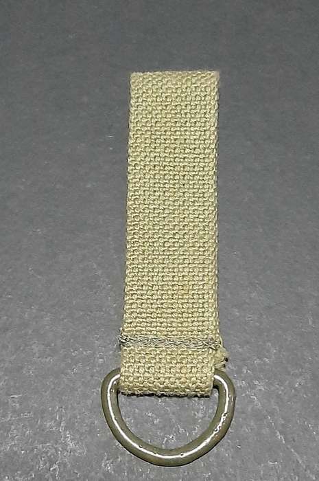 Rhodesian Bush War: 1970s Green Patt.69 Webbing Utility Strap w/ D-Ring (UNUSED).