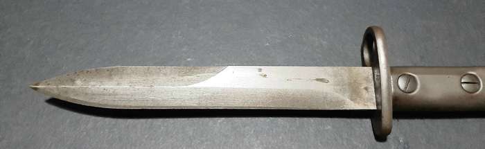 RARE: SA Forces Type B FN FAL Bayonet w/ Leather Frog (Complete).