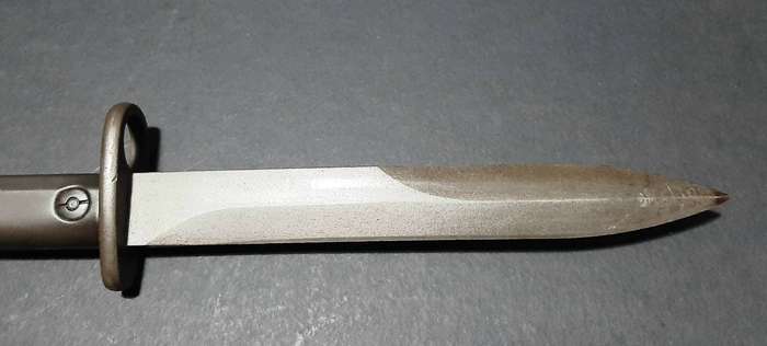 RARE: SA Forces Type B FN FAL Bayonet w/ Leather Frog (Complete).