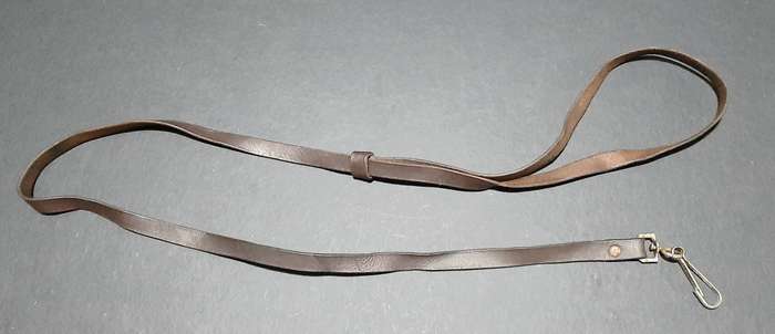 20th Century: Union Defence Force Leather Pistol Lanyard w/ fittings (109 cm).