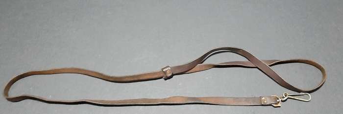 20th Century: Union Defence Force Leather Pistol Lanyard w/ fittings (109 cm).