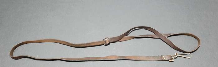 20th Century: Union Defence Force Leather Pistol Lanyard w/ fittings (109 cm).