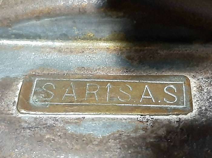 RARE: 1920s South African Railways Metallic Kerosene Carriage Lamp w/ Handle (Glass Lens).