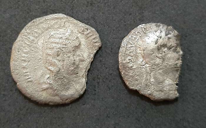 Roman Macedonia: Pair of  Silver Drachma  Coins 1st-2nd Century AD ( 2 x Pcs).