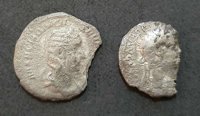 Roman Macedonia: Pair of  Silver Drachma  Coins 1st-2nd Century AD ( 2 x Pcs).