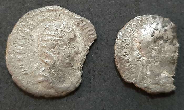 Roman Macedonia: Pair of  Silver Drachma  Coins 1st-2nd Century AD ( 2 x Pcs).