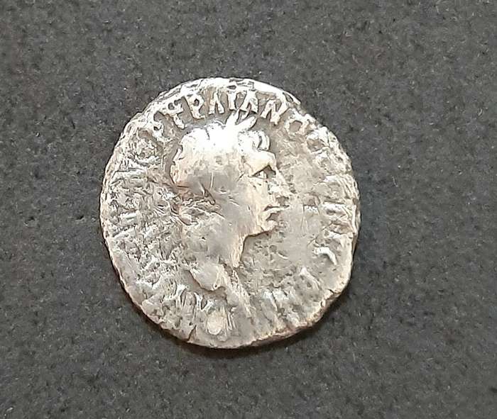RARE: Roman Macedonia 1st-2nd Century AD Silver Coin w/ Emperor (F).