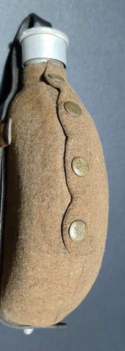 Rare WW2 German Matching M31 Aluminium Canteen with Felt Cover & Accessories (1938)