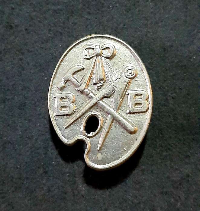Mid-20th Century: 'Boys Brigade' Vocational Skill Badge w/ Pin.
