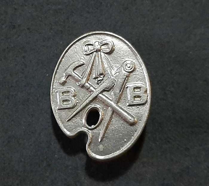 Mid-20th Century: 'Boys Brigade' Vocational Skill Badge w/ Pin.