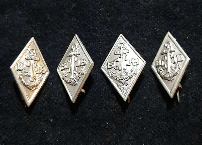 RARE: 20th Century 'Boys Brigade' Lot of 1 Year Service Badges w/ Pins (x 4).