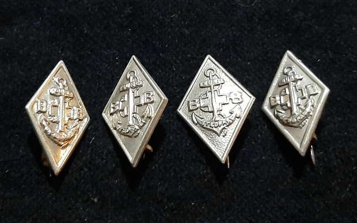 RARE: 20th Century 'Boys Brigade' Lot of 1 Year Service Badges w/ Pins (x 4).