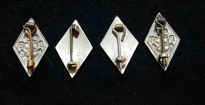 RARE: 20th Century 'Boys Brigade' Lot of 1 Year Service Badges w/ Pins (x 4).