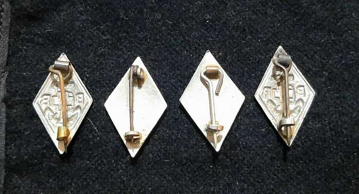 RARE: 20th Century 'Boys Brigade' Lot of 1 Year Service Badges w/ Pins (x 4).