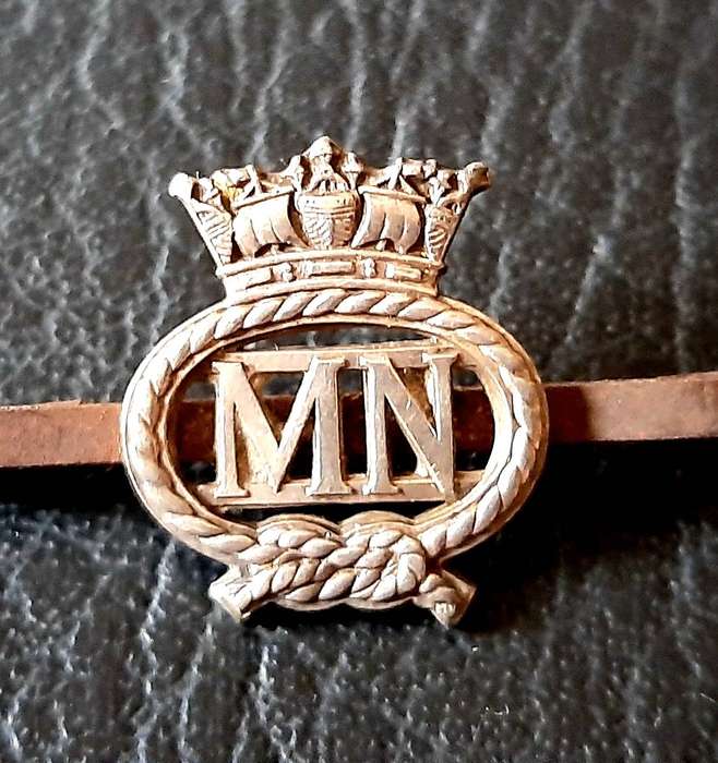 WW2: British Merchant Navy .925 Silver 'Sweetheart Brooch ' w/ Pin .