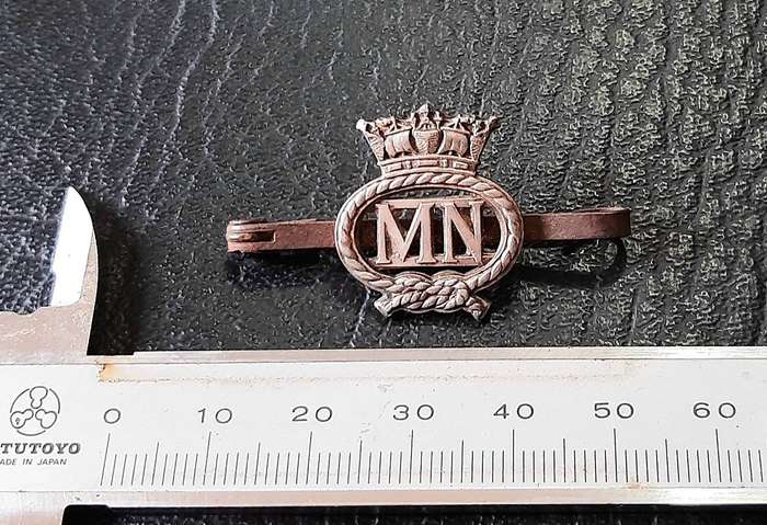 WW2: British Merchant Navy .925 Silver 'Sweetheart Brooch ' w/ Pin .