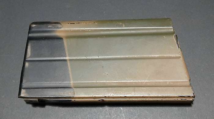 RARE: Rhodesian Bush War - 1970s Bi-Tonal Camouflage FN FAL Steel 20 Rnd. Magazine.