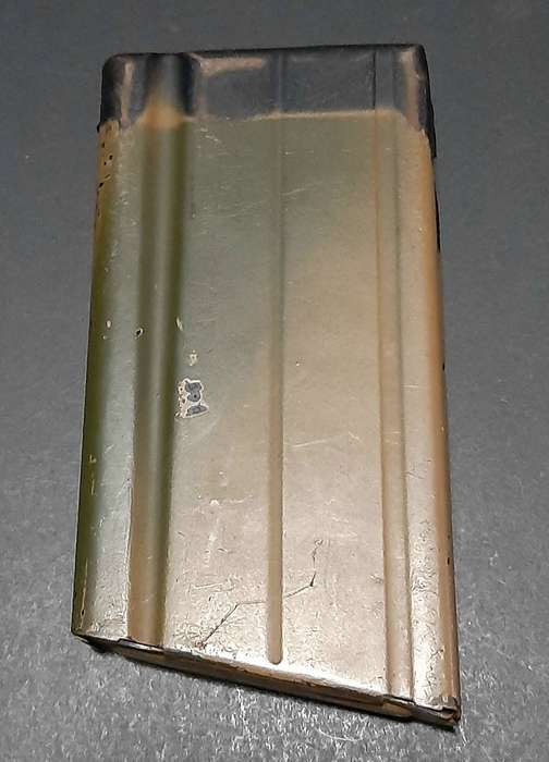 RARE: Rhodesian Bush War - 1970s Bi-Tonal Camouflage FN FAL Steel 20 Rnd. Magazine.