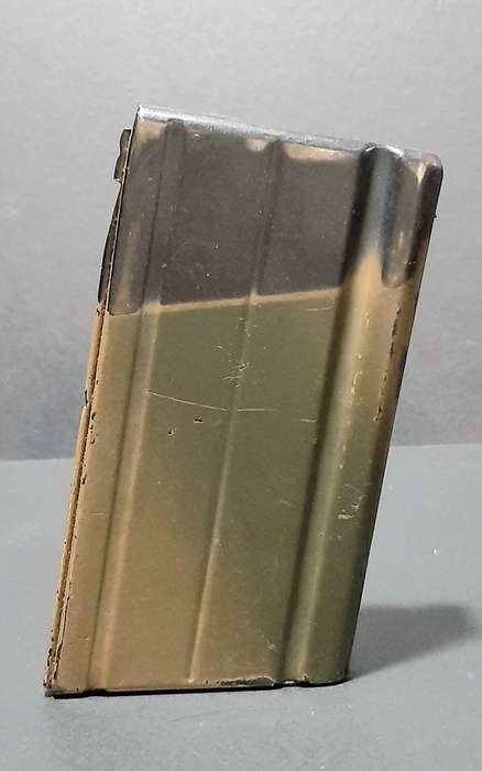 RARE: Rhodesian Bush War - 1970s Bi-Tonal Camouflage FN FAL Steel 20 Rnd. Magazine.