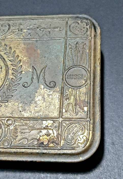 WW1 : Princess Mary Christmas 1914 Tin w/ Cardboard Insert (Att. Officer 1st D.L.I.)