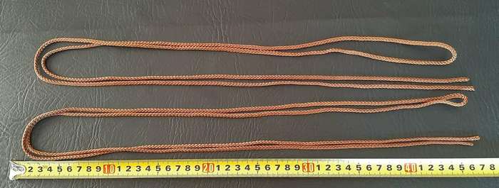 Border War: 1980s SADF Nutria Nylon Woven Shelter Chord Ties x2 (1.89m). #1