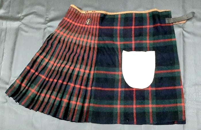 RARE: WW1 / WW2 UDF 4th SA Infantry Regt. 'Murray of Athol' Tartan Kilt ( Complete).