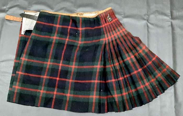 RARE: WW1 / WW2 UDF 4th SA Infantry Regt. 'Murray of Athol' Tartan Kilt ( Complete).
