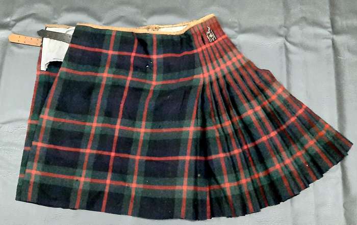 RARE: WW1 / WW2 UDF 4th SA Infantry Regt. 'Murray of Athol' Tartan Kilt ( Complete).