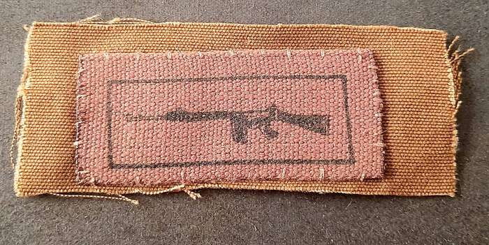 Border War: 1980s SADF Nutria Fielddress Marksman's Qualification Breast Badge Swatch.