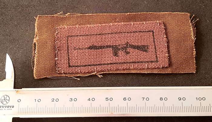 Border War: 1980s SADF Nutria Fielddress Marksman's Qualification Breast Badge Swatch.