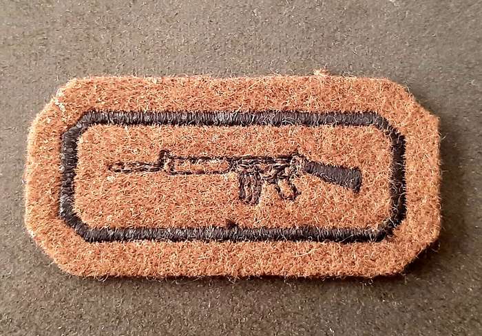 Border War: 1970s SADF Nutria Felt Embroidered Marksman's Proficiency Badge.