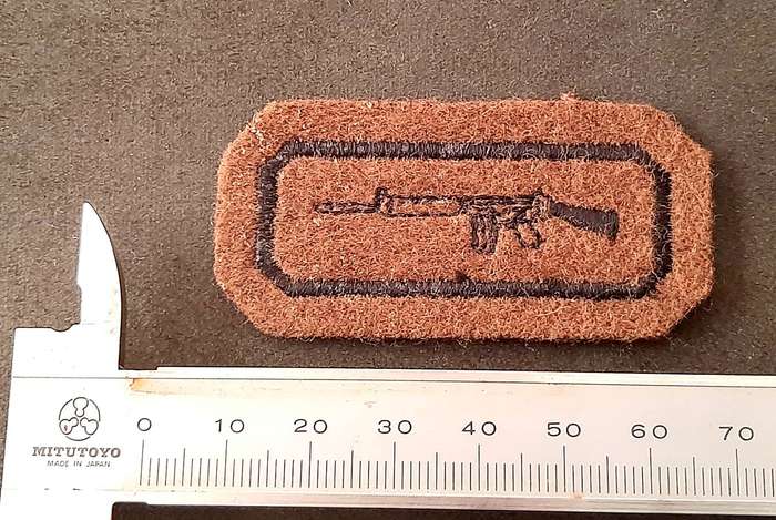 Border War: 1970s SADF Nutria Felt Embroidered Marksman's Proficiency Badge.