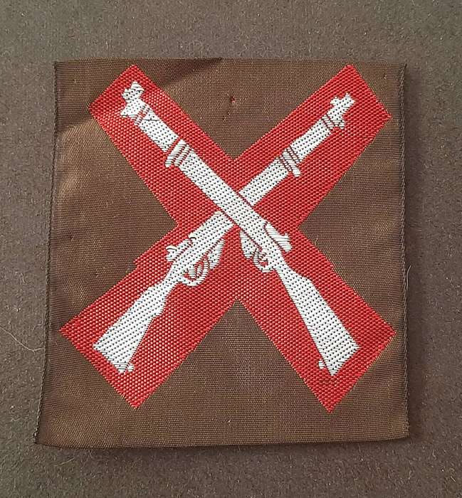 RARE: 1980s SA Cadet Corps Woven Nutria Marksman's Qualification Sleeve Badge(UNUSED).