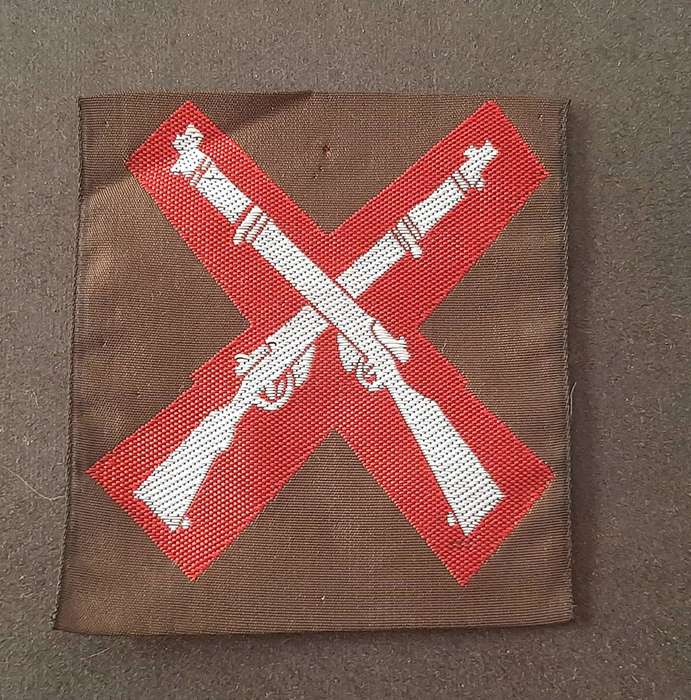 RARE: 1980s SA Cadet Corps Woven Nutria Marksman's Qualification Sleeve Badge(UNUSED).