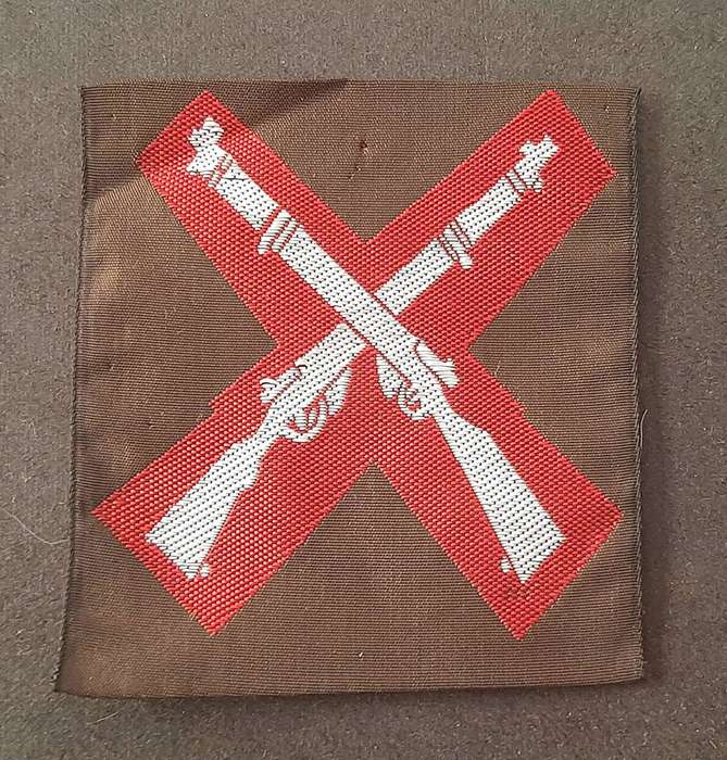 RARE: 1980s SA Cadet Corps Woven Nutria Marksman's Qualification Sleeve Badge(UNUSED).