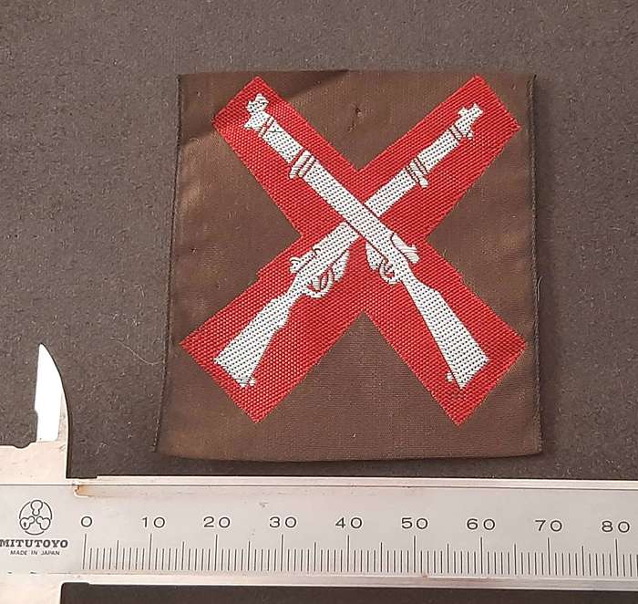 RARE: 1980s SA Cadet Corps Woven Nutria Marksman's Qualification Sleeve Badge(UNUSED).