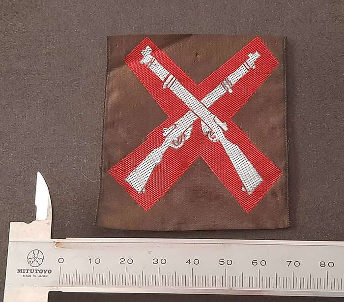 RARE: 1980s SA Cadet Corps Woven Nutria Marksman's Qualification Sleeve Badge(UNUSED).