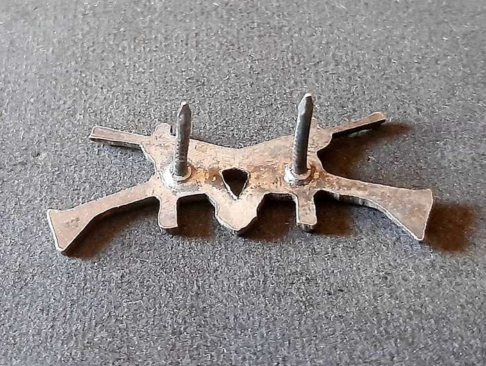 Border War: 1980s SWATF Metallic Marksman's Proficiency Badge w/ Pins.