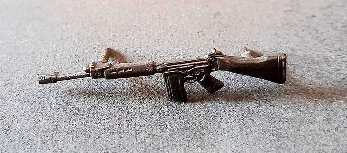 Border War: 1960s SADF Enamel & Brass Marksman's 'Skietbalkie' Proficiency Badge w/ Pins.