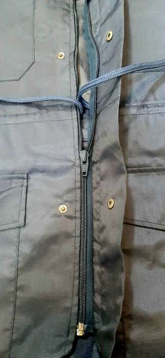 1990s SA Air Force: UNISSUED Blue Fielddress 'Bluetria' Rain Coat w/ Fittings (Medium/Large).
