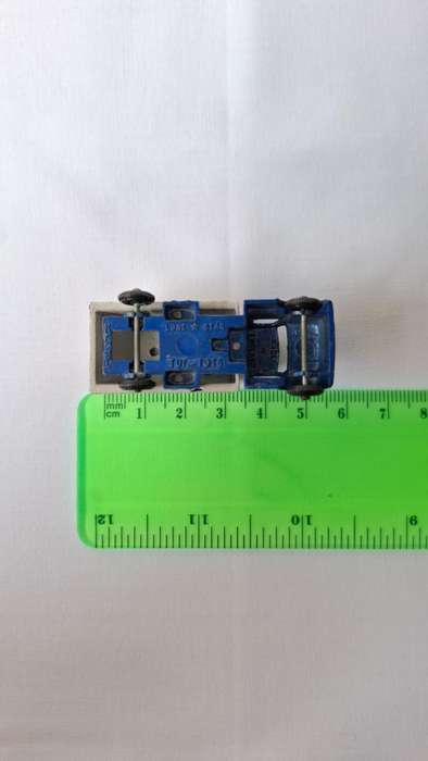Vintage Lone Star Tuf-Tots (1969-1980) Diecast Blue and White Esso Fuel Truck - Good Condition