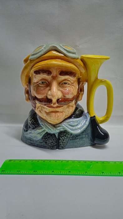 Large Royal Doulton  Character Jug "Veteran Motorist"  - Excellent Condition