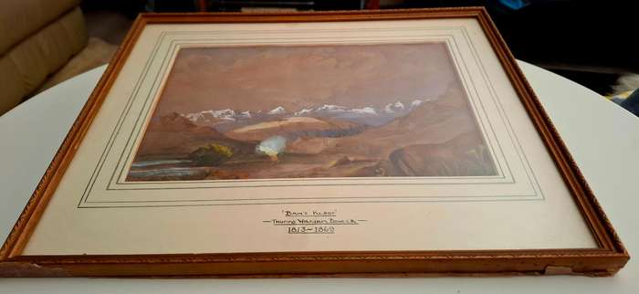 Thomas William Bowler 1813-1869 S.A. Artist Watercolour on Paper "Bains Kloof"