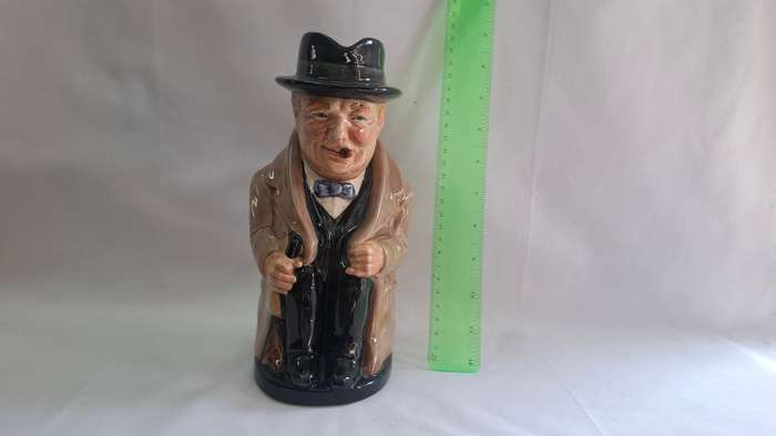 Royal Doulton Large Toby Jug "Winston Churchill" D.6171 - Excellent Condition